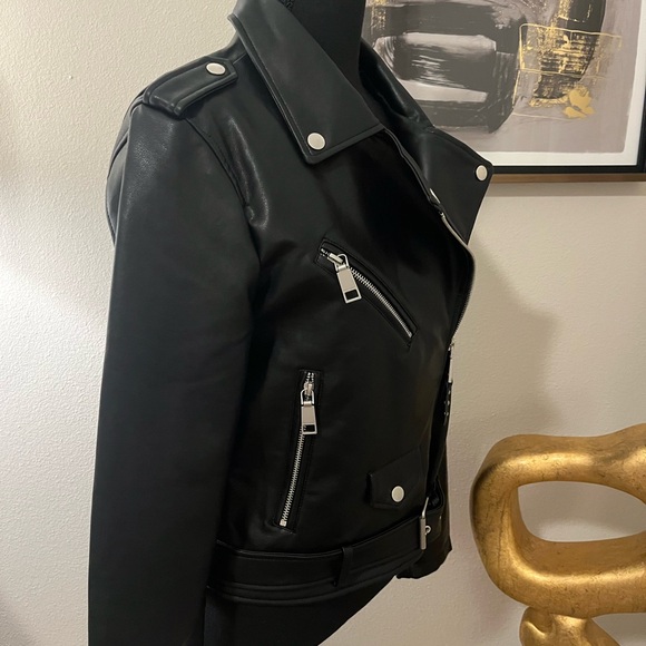 NWT Rebecca Minkoff Moto Jacket Black Medium - Picture 11 of 13